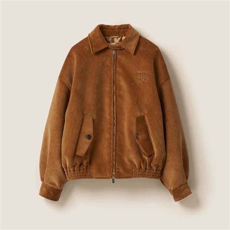 Miu Miu Corduroy blouson jacket 